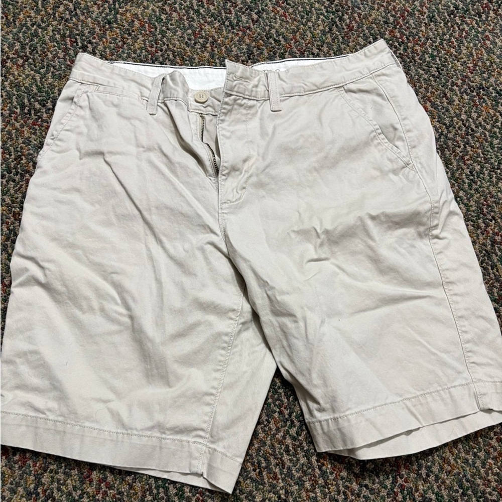 Sonoma Men's Cream Flat Front Shorts